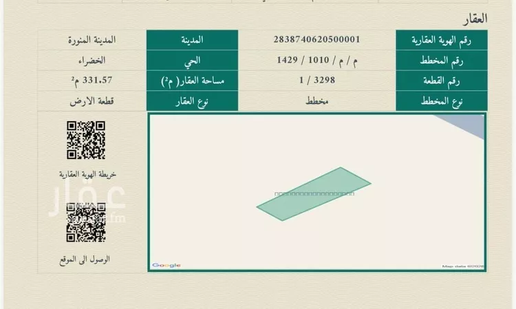 Land for Sale in Medina Al Matar