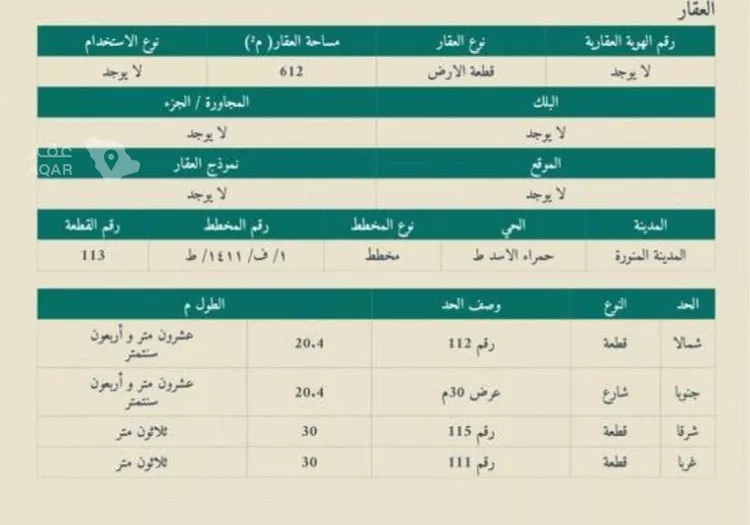 Land for Rent in Medina Warqan