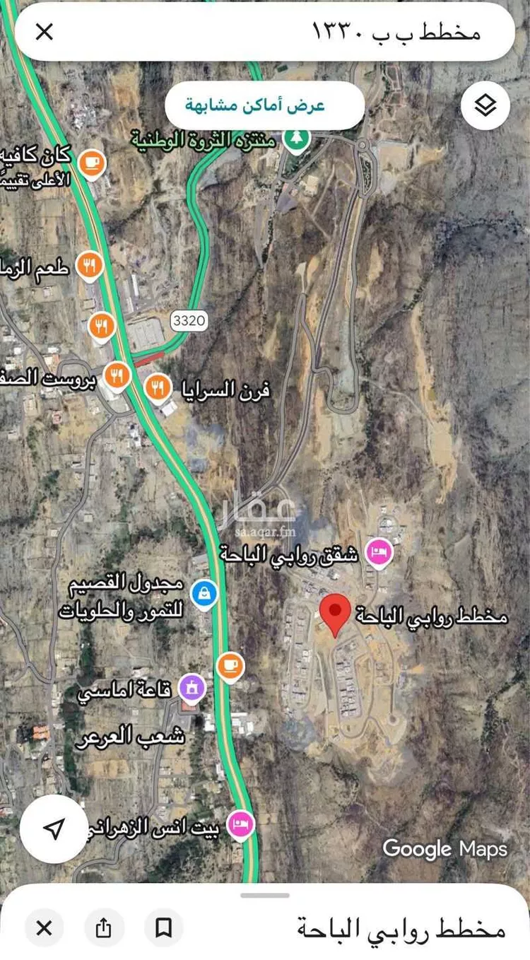 أرض للبيع في شارع حي ج1 87, حي الرحاب, مدينة الباحة, منطقة الباحة صورة 3