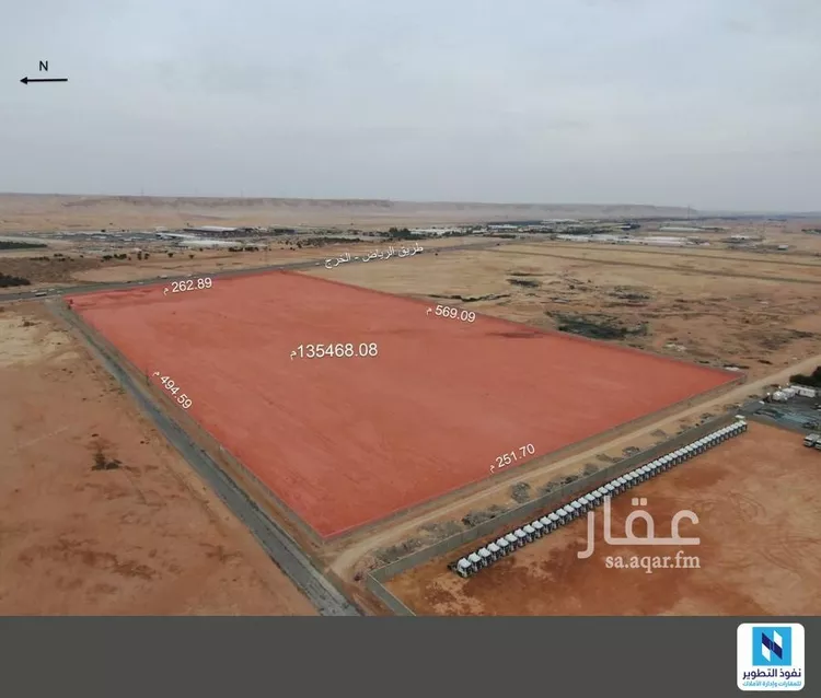 أرض للإيجار في شارع طريق رياض الخرج, حي منطقة مفتوحة تابعة لبلدية العزيزية, مدينة الرياض, منطقة الرياض 1 صورة