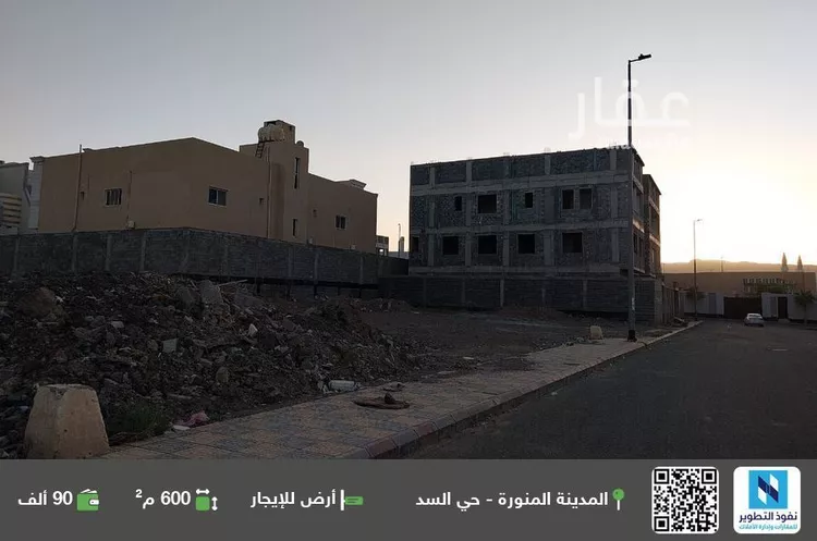أرض للإيجار في شارع سوادة بن حنظله القشيري, حي السد, مدينة المدينة المنورة, منطقة المدينة المنورة