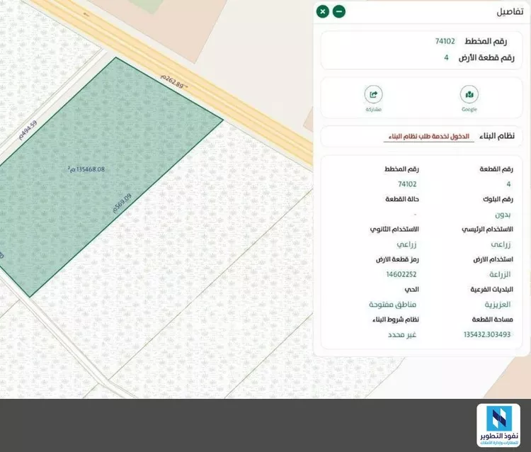 أرض للإيجار في شارع طريق رياض الخرج, حي منطقة مفتوحة تابعة لبلدية العزيزية, مدينة الرياض, منطقة الرياض صورة 2