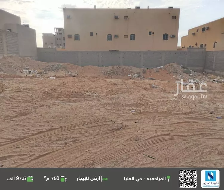 أرض للإيجار في شارع شارع بلقيس, حي العليا, مدينة المزاحمية, منطقة الرياض