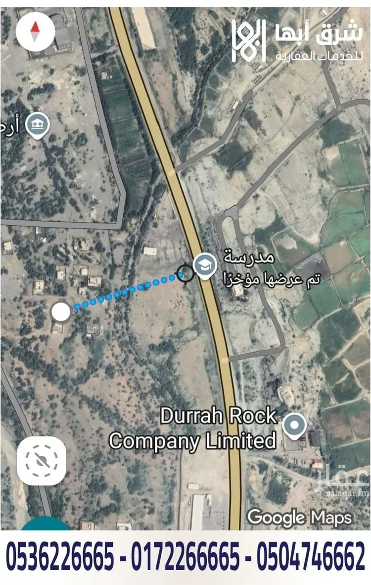 أرض للبيع في شارع مخطط العريان بالحبيل, حي الروضة, مدينة رجال المع, منطقة عسير صورة 2