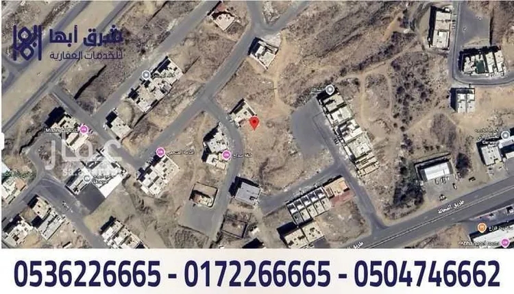 أرض للبيع في شارع 130 الزهور, حي الزهور, مدينة أبها, منطقة عسير