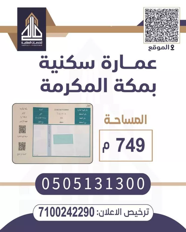 عمارة للبيع في شارع المسلم بن سعيد, حي الزاهر, مدينة مكة المكرمة, منطقة مكة المكرمة