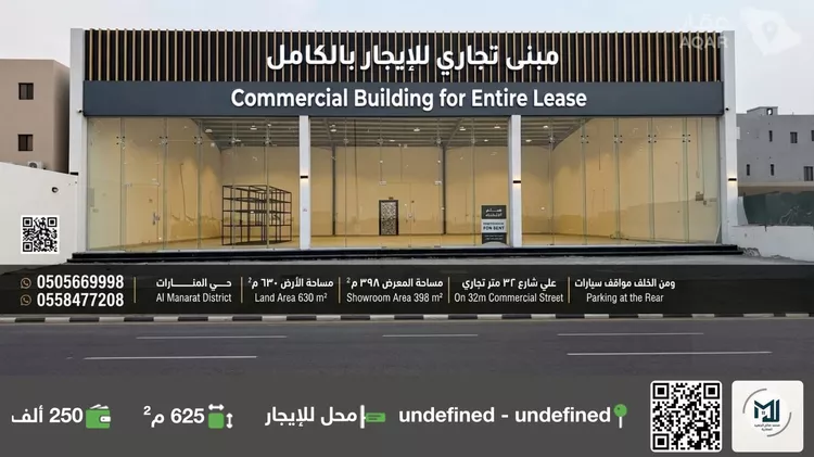 محل للإيجار في شارع سعيد بن الحارث السهمي, حي المنارات, مدينة جدة, منطقة مكة المكرمة