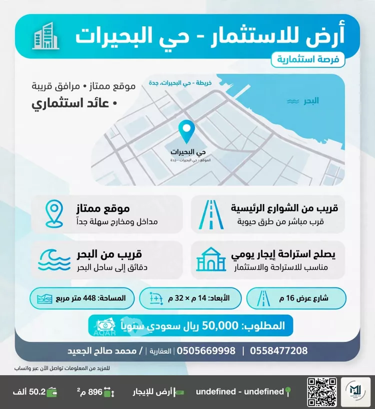 Land for Rent in Jeddah Az Zomorod