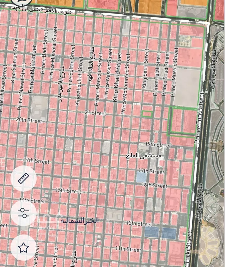 أرض للإيجار في شارع الامير سعد بن عبدالعزيز, حي الخبرالشمالية, مدينة الخبر, المنطقة الشرقية صورة 2
