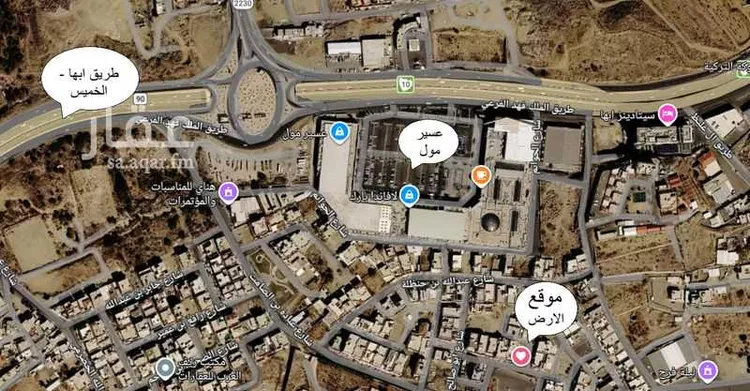 أرض للبيع في شارع عبدالقادر الجرجاني, حي البديع, مدينة أبها, منطقة عسير