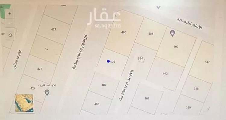 أرض للبيع في شارع ابراهيم بن ابي سلمة, حي العزيزية, مدينة المدينة المنورة, منطقة المدينة المنورة صورة 2