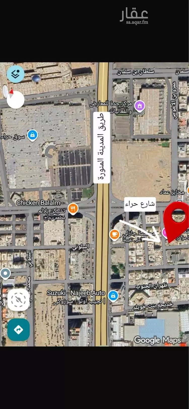 أرض للبيع في شارع عبيدالله بن عدي, حي البوادي, مدينة جدة, منطقة مكة المكرمة