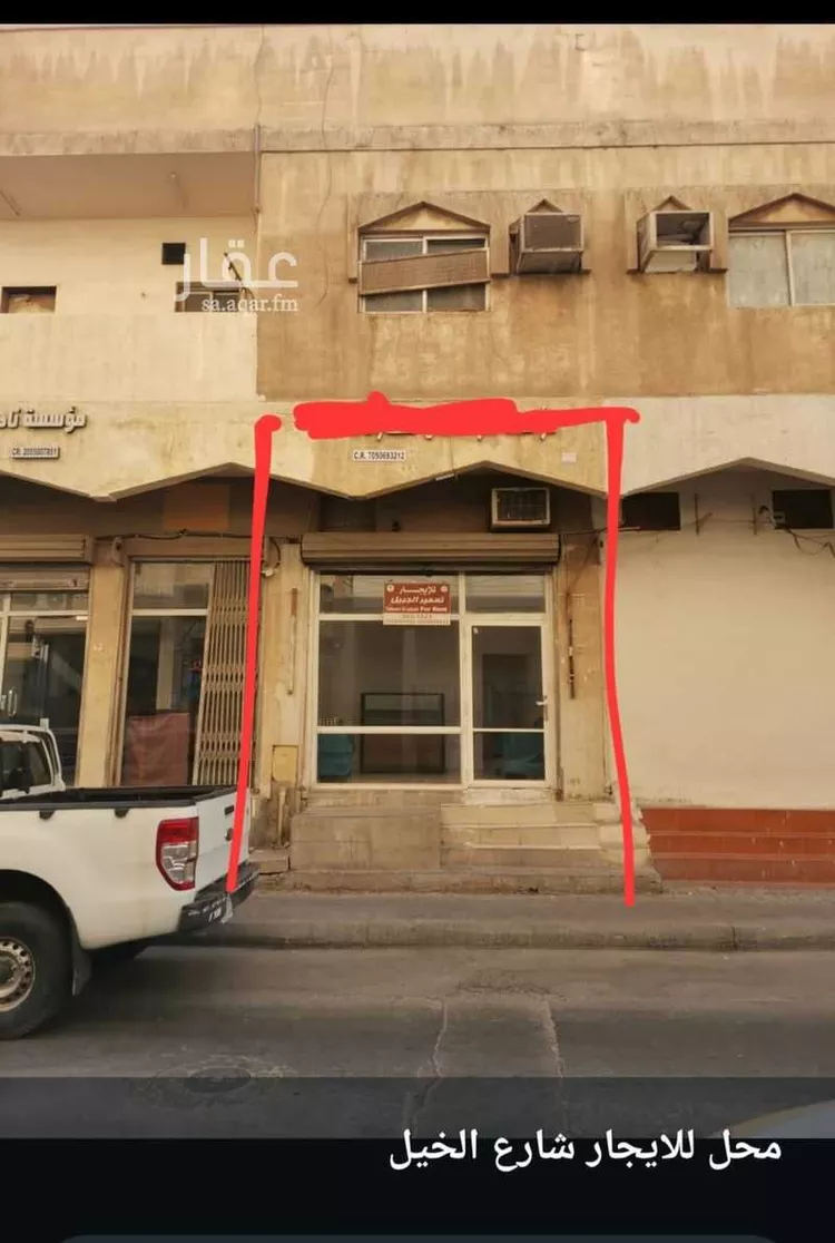 مكتب تجاري للإيجار في شارع الخيل, حي الصفاة, مدينة الجبيل, المنطقة الشرقية
