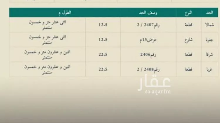 أرض للبيع في شارع حسين بن محمد العصامي, حي القيروان, مدينة الرياض, منطقة الرياض صورة 2