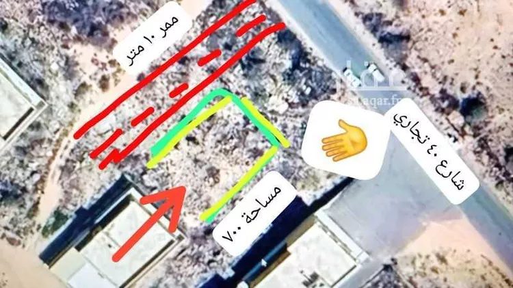 أرض للبيع في شارع الاقيشر, حي الرضوان, مدينة احد رفيدة - الواديين, منطقة عسير صورة 3