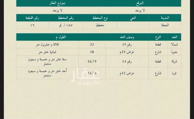 أرض للبيع في شارع الجعله 102 ، الجعلة ، الاسياح