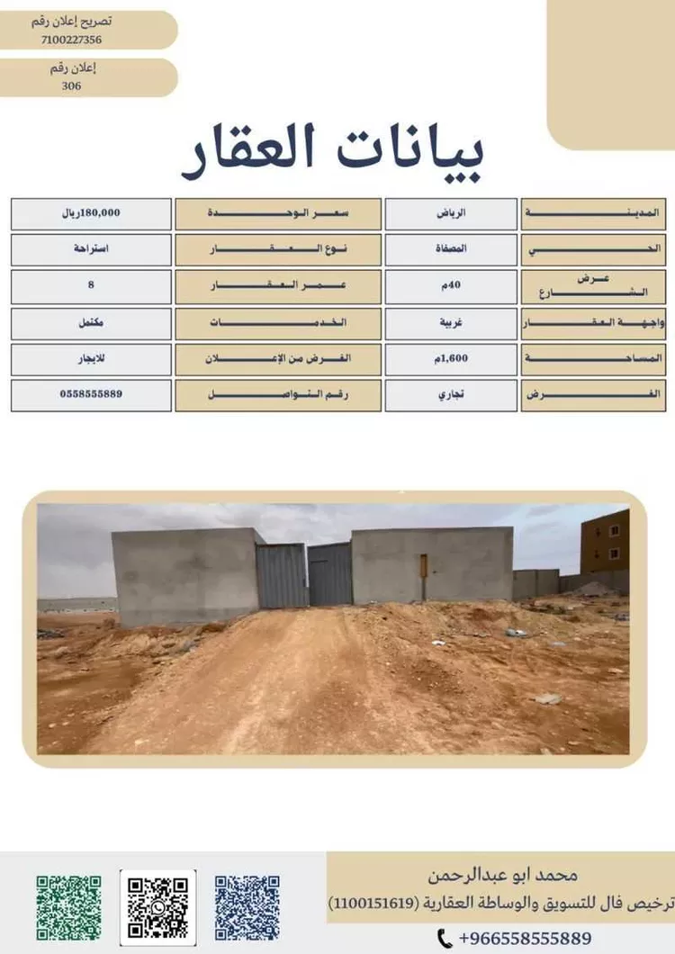 استراحة للإيجار في حي المصفاة, مدينة الرياض, منطقة الرياض