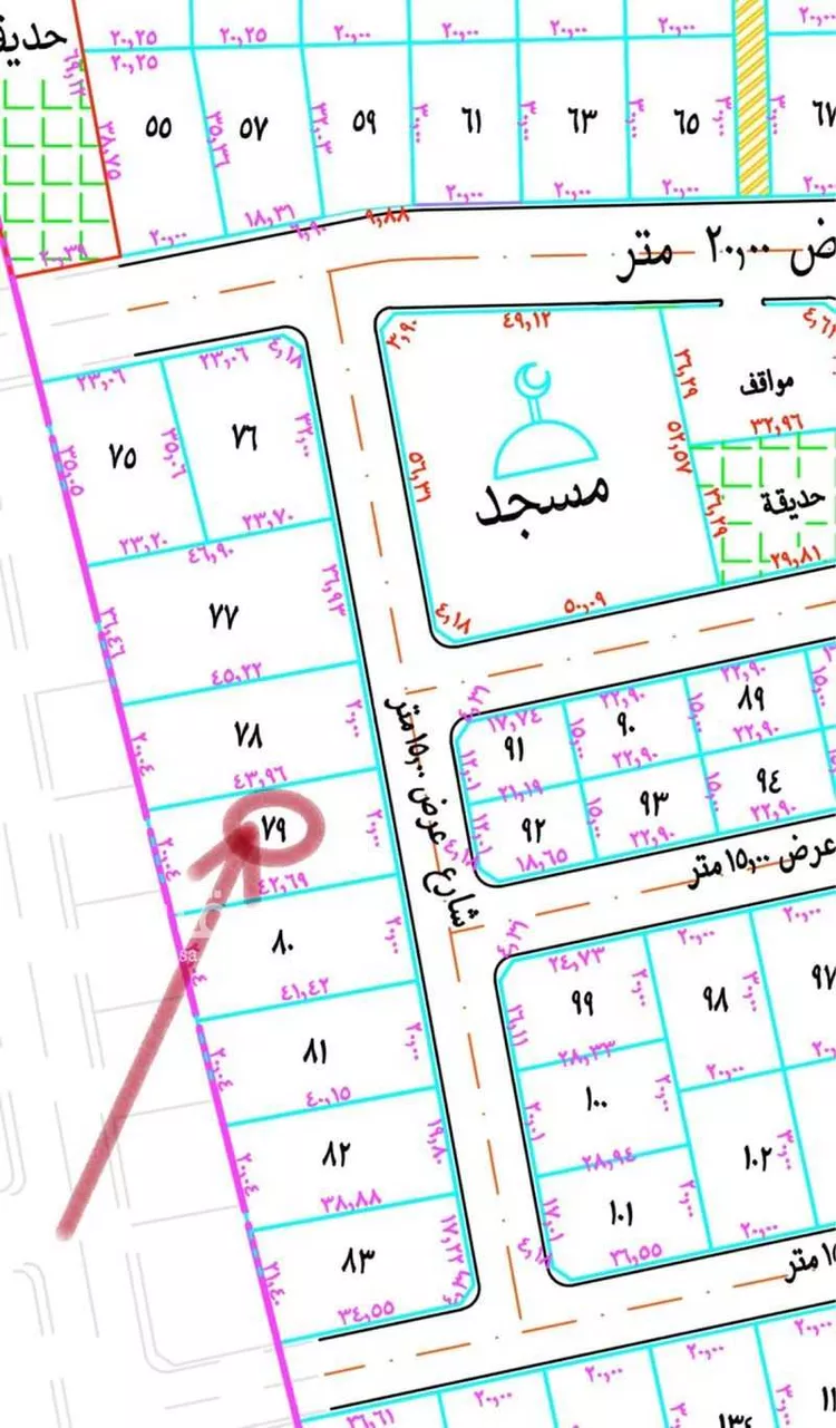 أرض للبيع في حي المروج, مدينة صامطه, منطقة جازان