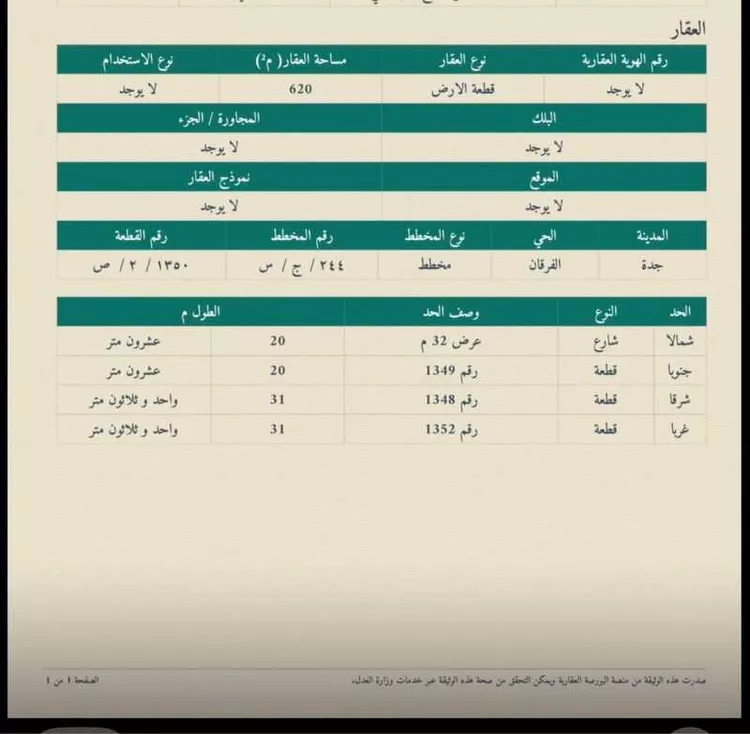 أرض للبيع في حي الفرقان, مدينة جدة, منطقة مكة المكرمة صورة 5