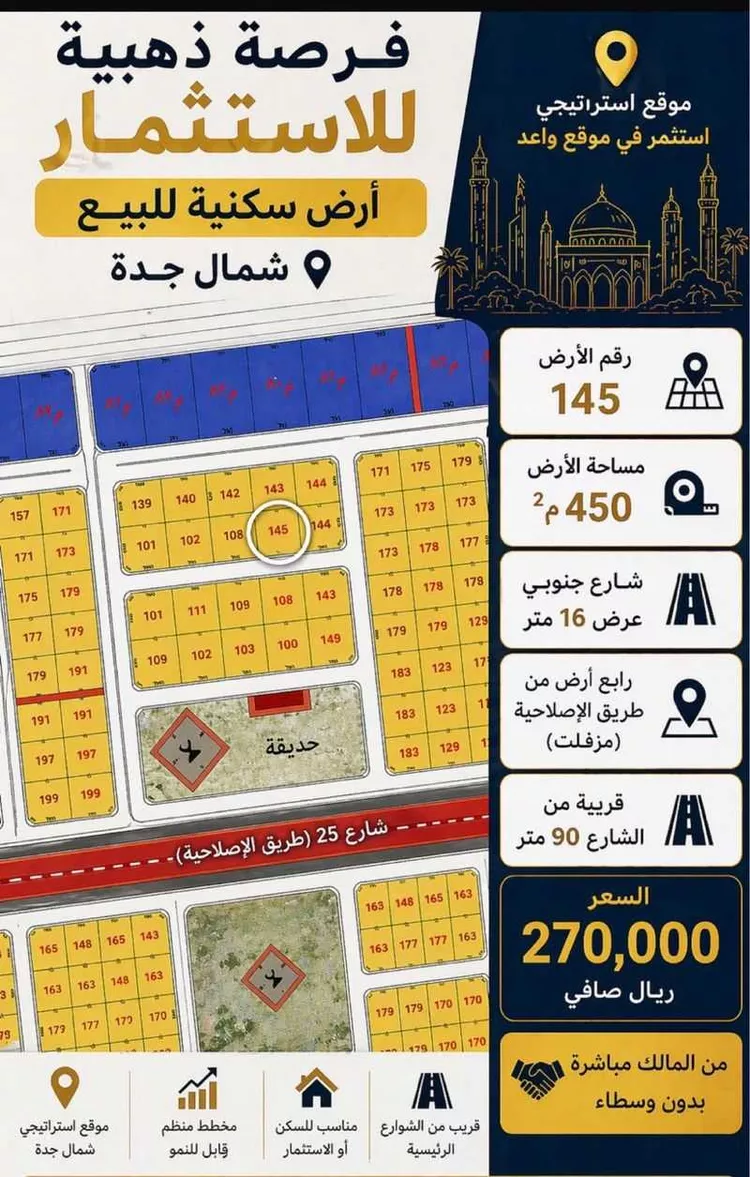أرض للبيع في حي الندى, مدينة جدة, منطقة مكة المكرمة