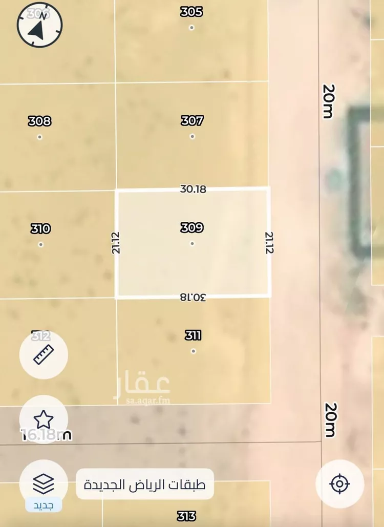 أرض للبيع في حي الملك عبدالله, مدينة ثادق, منطقة الرياض صورة 2