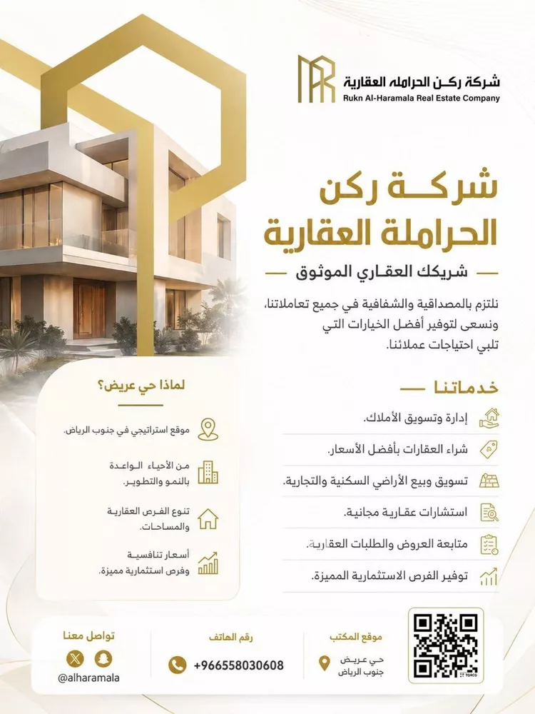 أرض للبيع في حي عريض, مدينة الرياض, منطقة الرياض صورة 2