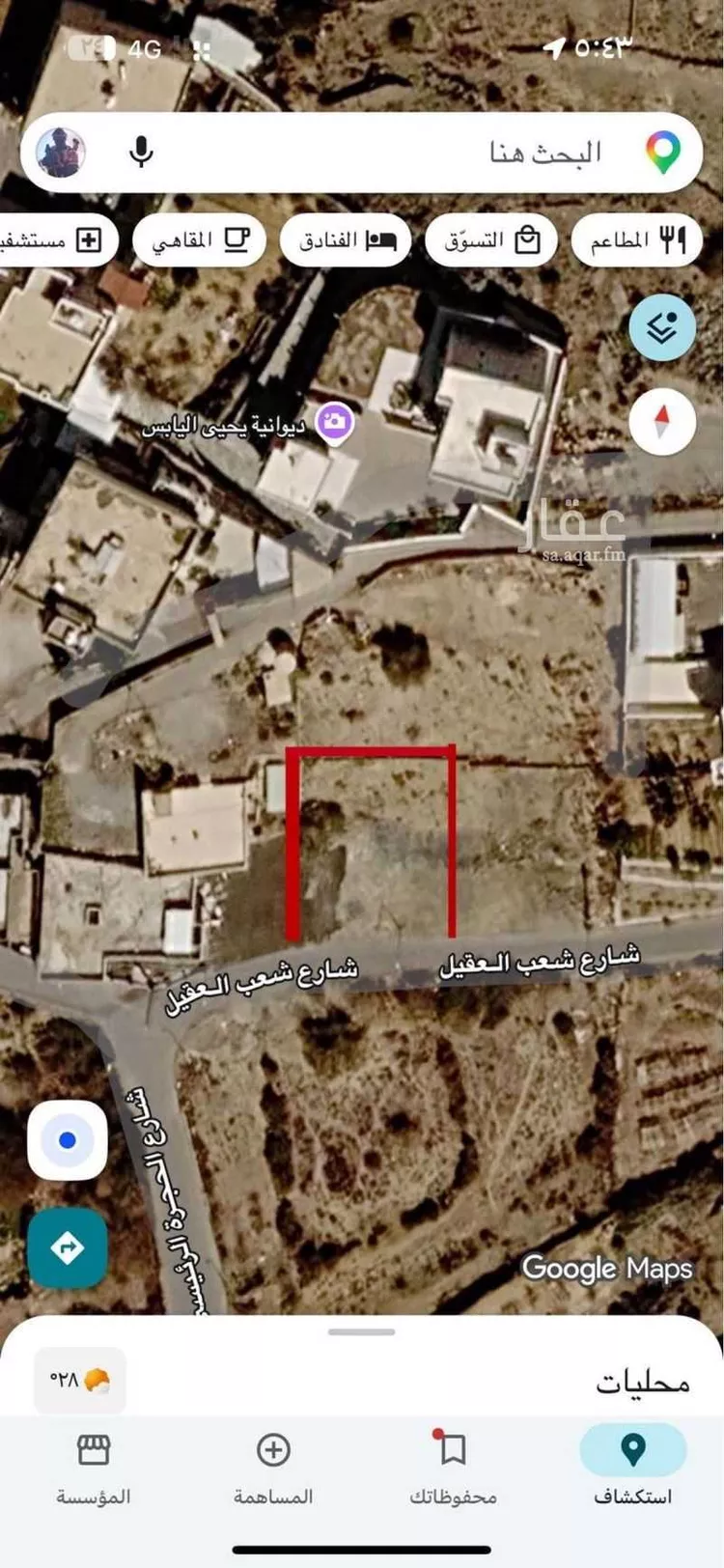 أرض للبيع في شارع الحجرة الرئيسي ، حي الازهر ، الحجرة ، منطقة الباحة صورة 5