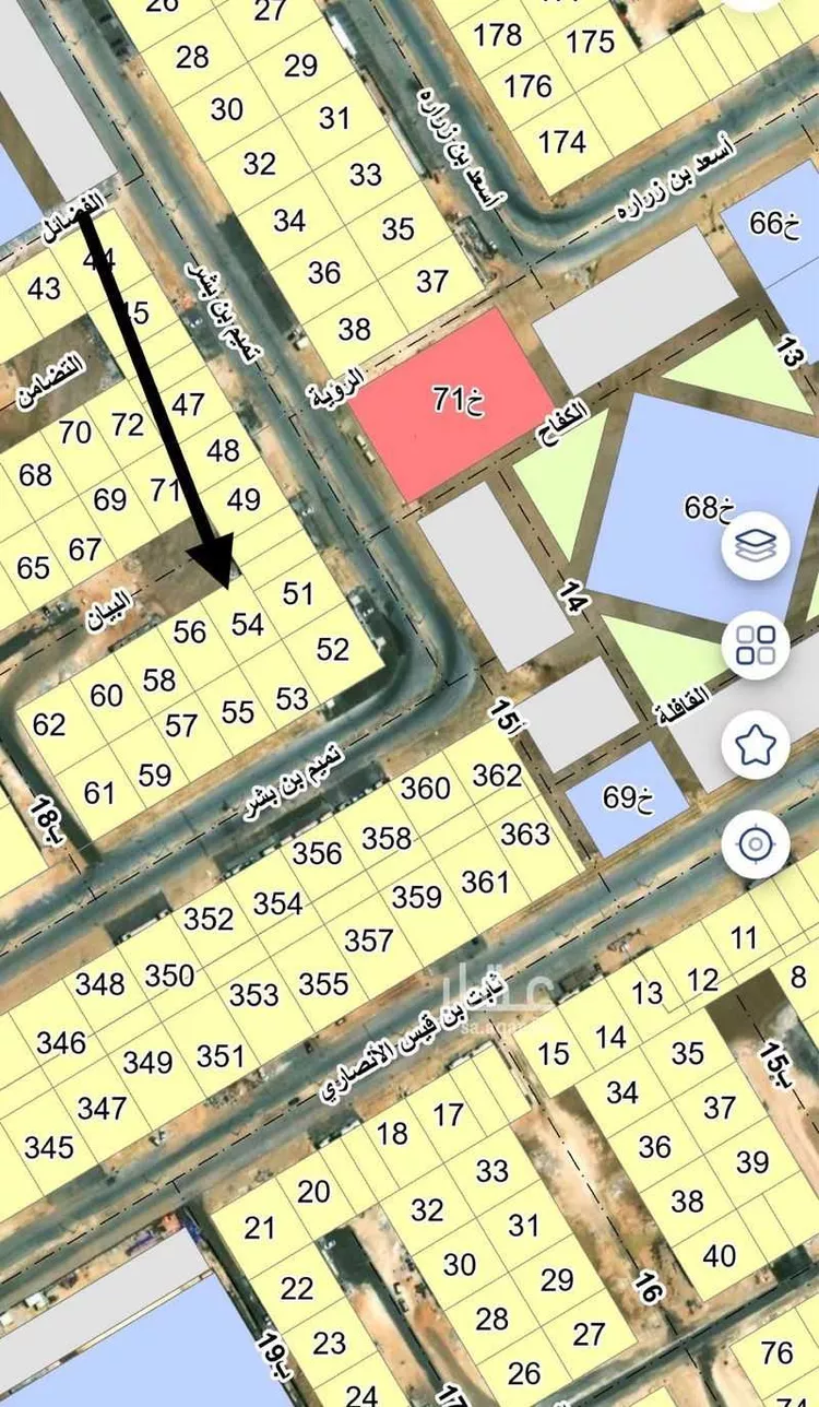 أرض للبيع في شارع اشبيليه 123, حي إشبيلية, مدينة الجبيل, المنطقة الشرقية