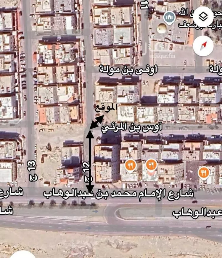 أرض للبيع في شارع اوس بن المرئي, حي طيبة, مدينة الدمام, المنطقة الشرقية صورة 2