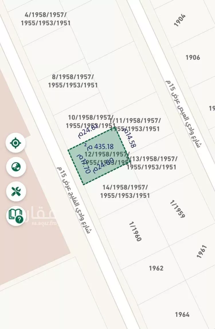 أرض للبيع في شارع وادي الفليج, حي النخيل, مدينة الرياض, منطقة الرياض صورة 2