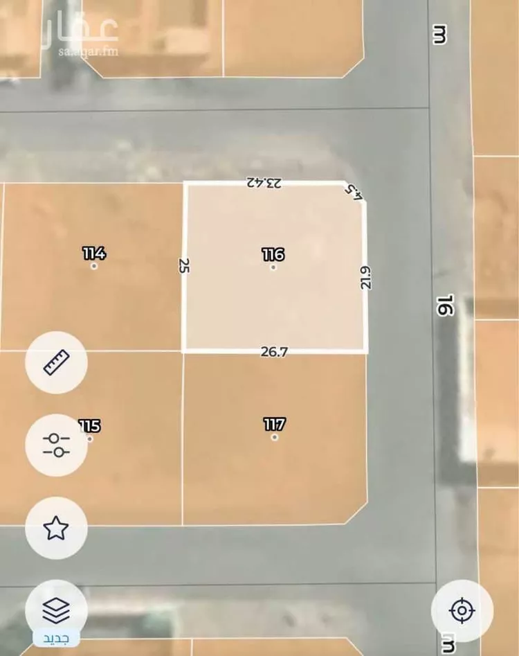 أرض للبيع في شارع ابو حفص النيسابوري, حي العزيزية, مدينة المدينة المنورة, منطقة المدينة المنورة صورة 2