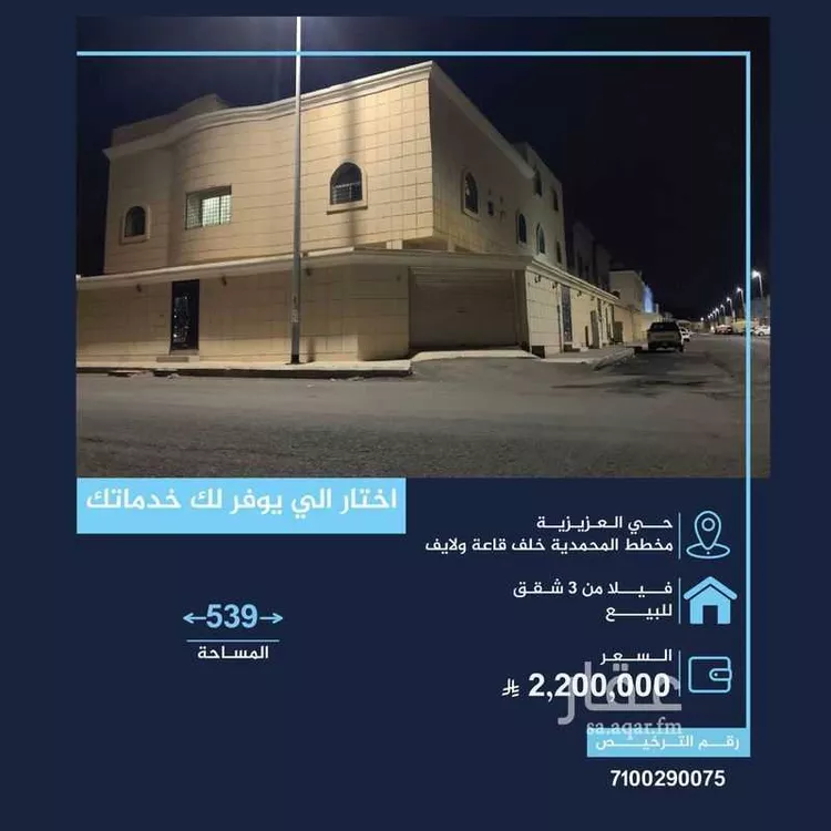 عمارة للبيع في شارع الليث بن سعد, حي الدفاع, مدينة المدينة المنورة, منطقة المدينة المنورة