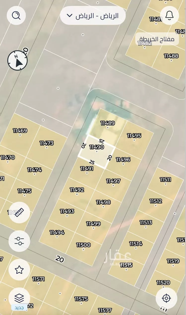 أرض للبيع في شارع بلال بن رباح, حي عريض, مدينة الرياض, منطقة الرياض صورة 2