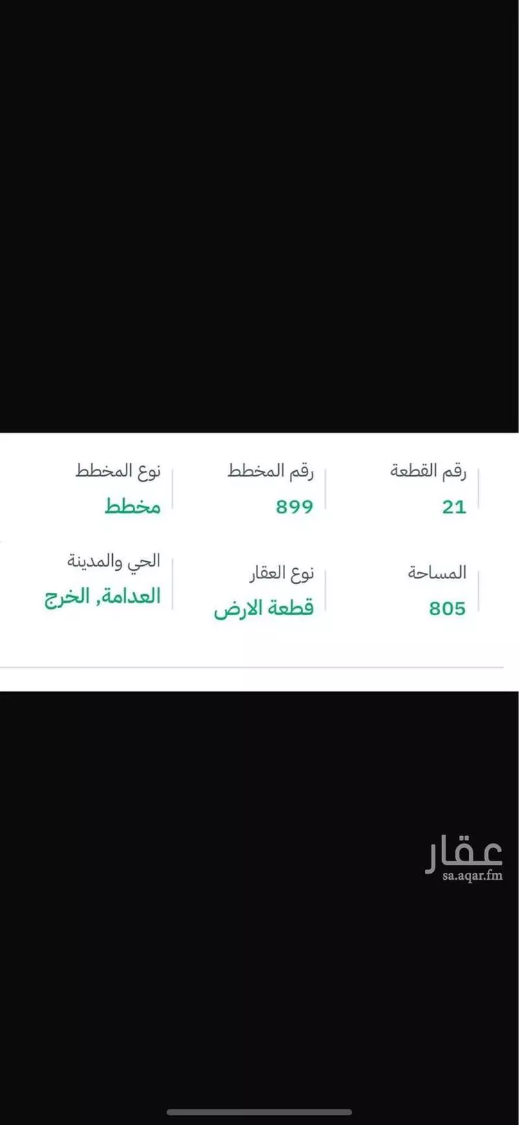 أرض للبيع في شارع محمد بن يحيى الصولي, حي العيون, مدينة الخرج, منطقة الرياض صورة 2