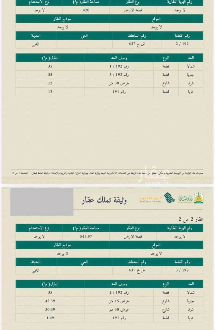 Land for Sale in Al Khobar Al Khuzamy