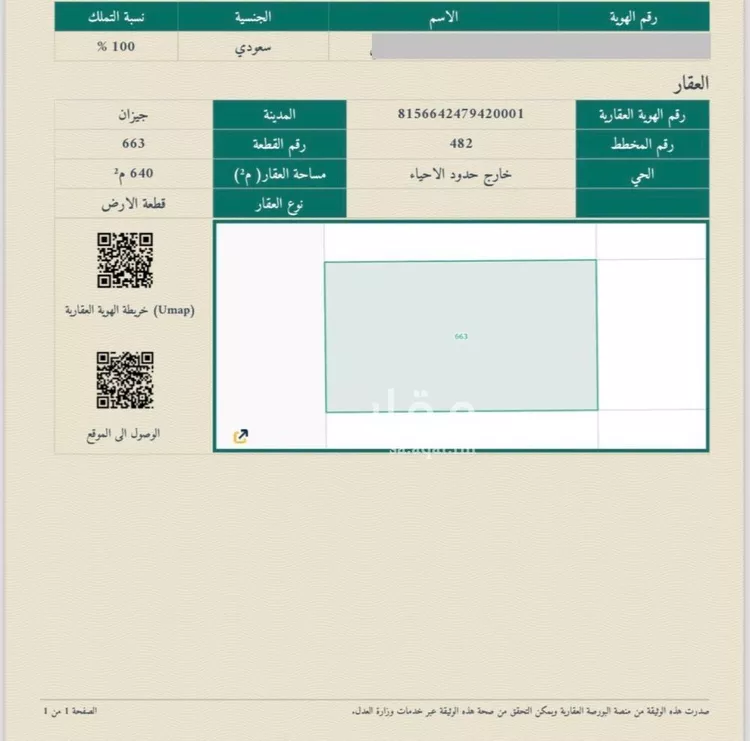 أرض للبيع في مدينة جازان, منطقة جازان