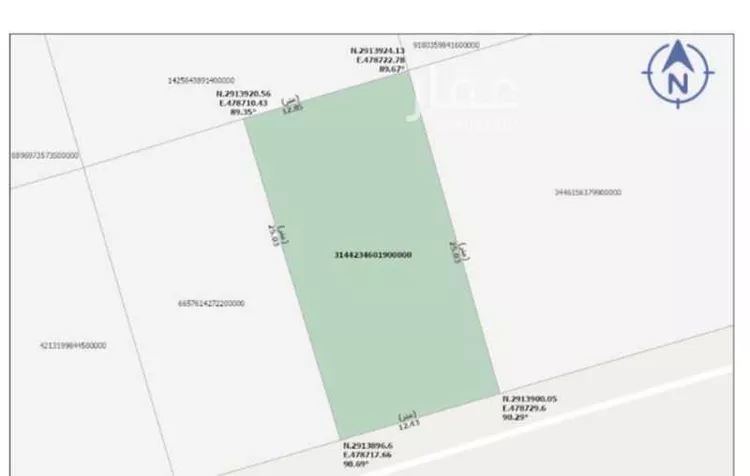 أرض للبيع في شارع شارع المنذر بن صخر, حي علقة, مدينة الزلفي, منطقة الرياض صورة 2