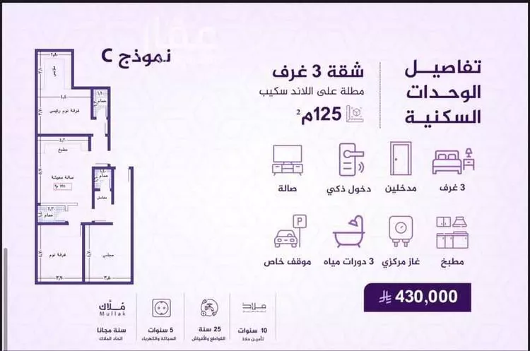 شقة للبيع في شارع احمد بن عيسى الرومي, حي الفيحاء, مدينة جدة, منطقة مكة المكرمة صورة 5