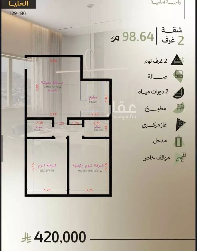 شقة للبيع في حي أبحر الجنوبية, مدينة جدة, منطقة مكة المكرمة صورة 5