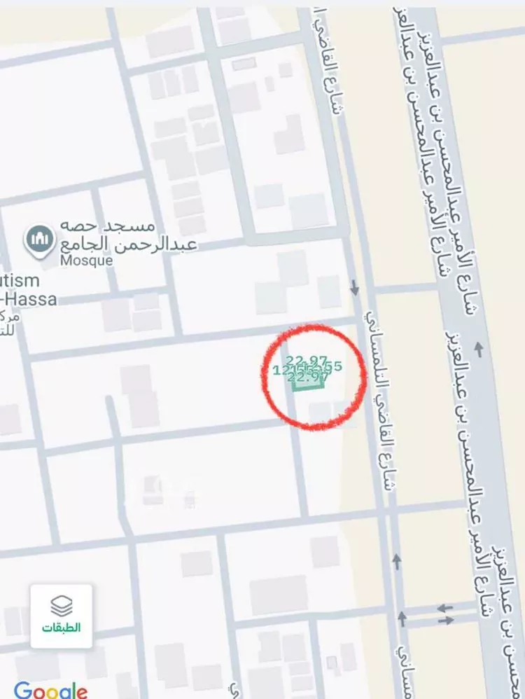 أرض للبيع في حي اليرموك, مدينة الاحساء, المنطقة الشرقية