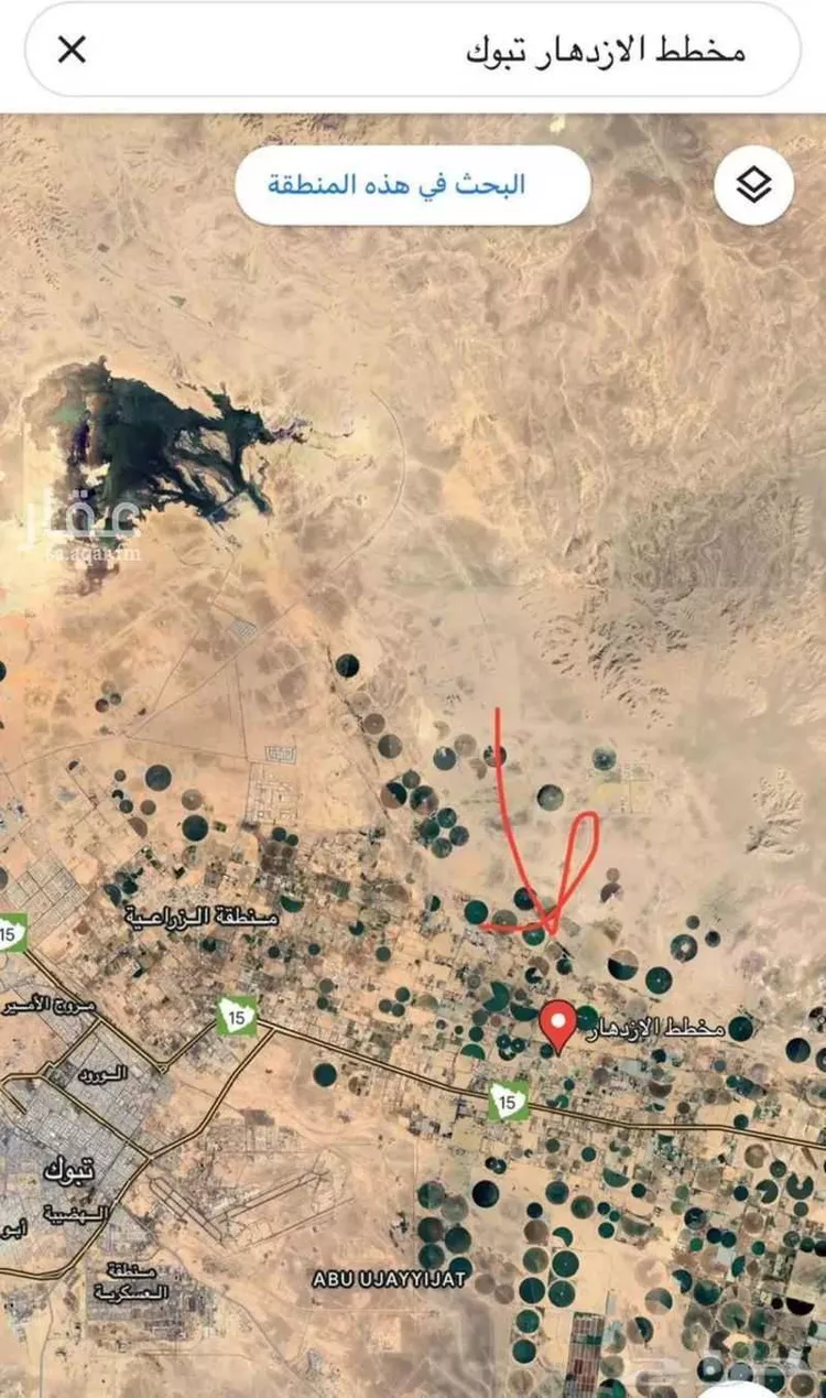 أرض للبيع في تبوك ، منطقة تبوك صورة 2