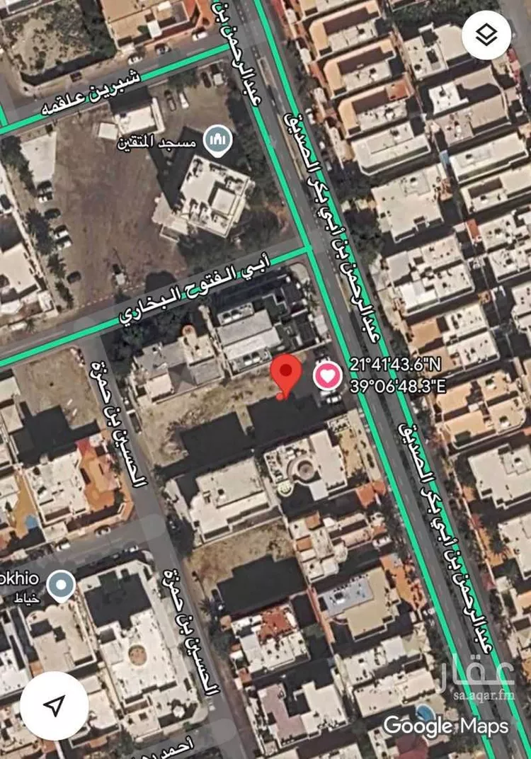أرض للبيع في شارع عبدالرحمن ابن ابي بكر الصديق, حي البساتين, مدينة جدة, منطقة مكة المكرمة