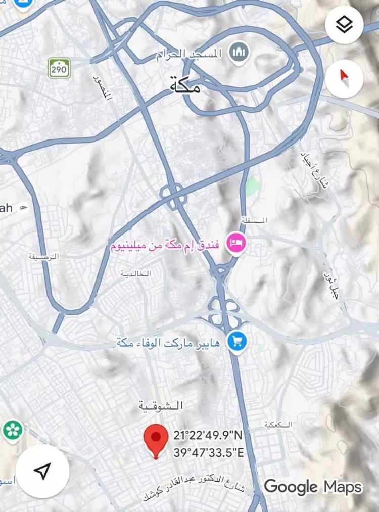 أرض للبيع في شارع شارع زيد بن عاصم بن عمرو بن عوف, حي الشوقية, مدينة مكة المكرمة, منطقة مكة المكرمة صورة 2