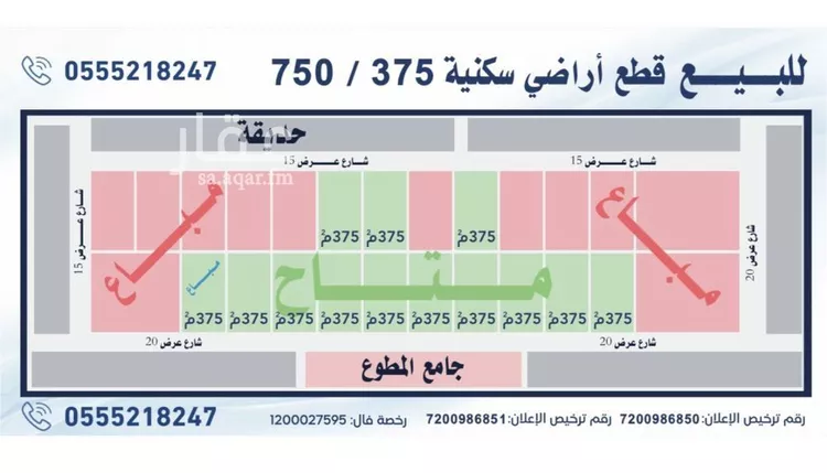 أرض للبيع في شارع نفجان, حي القدس, مدينة الرياض, منطقة الرياض صورة 3