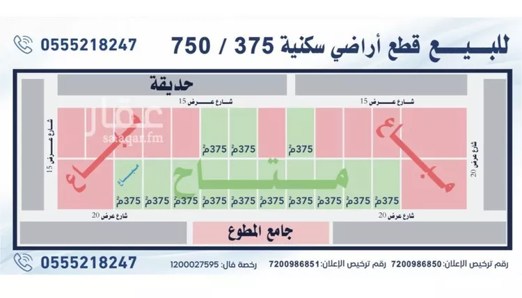 أرض للبيع في شارع نفجان, حي القدس, مدينة الرياض, منطقة الرياض صورة 2