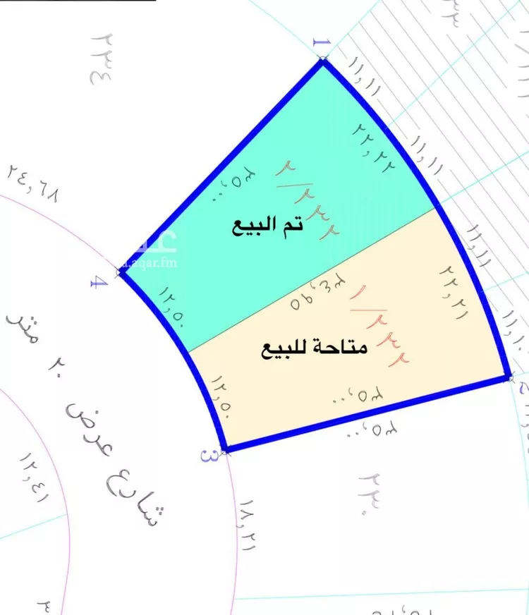 أرض للبيع في شارع إبراهيم بن أحمد الشيوي ، حي الشرق ، الرياض ، منطقة الرياض صورة 3