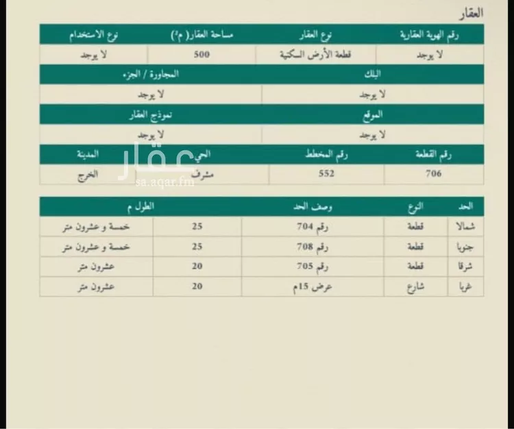 استراحة للبيع في شارع العميري, حي مشرف, مدينة الخرج, منطقة الرياض