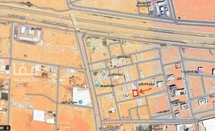 أرض للبيع في شارع العداء بن خالد, حي الشلال, مدينة المزاحمية, منطقة الرياض صورة 2