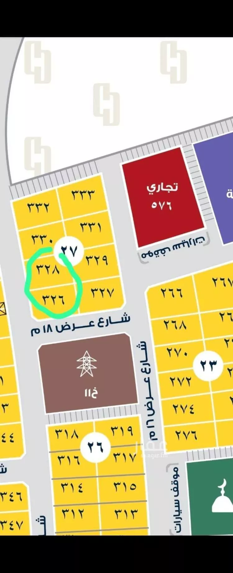 أرض للبيع في شارع الاحرار ، حي البحر ، الخبر ، الخبر