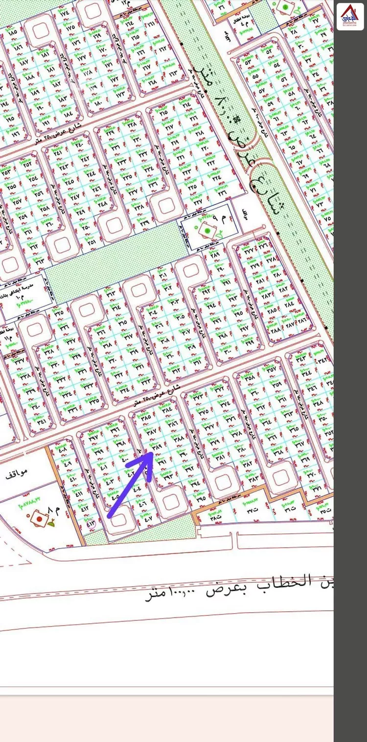 أرض للبيع في شارع نعمان بن مقرن المزيني, حي الرياضي, مدينة عنيزة, منطقة القصيم صورة 2